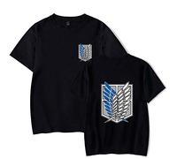 LKY STAR Anime AOT T-Shirt Unisexe Wings of Freedom pour Homme Enfants