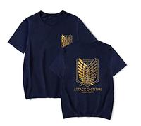 LKY STAR Anime AOT T-Shirt Unisexe Wings of Freedom pour Homme Enfants