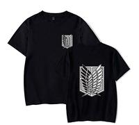 LKY STAR Anime AOT T-Shirt Unisexe Wings of Freedom pour Homme Enfants