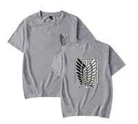 LKY STAR Anime AOT T-Shirt Unisexe Wings of Freedom pour Homme Enfants