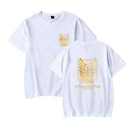 LKY STAR Anime AOT T-Shirt Unisexe Wings of Freedom pour Homme Enfants