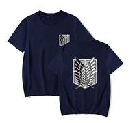 LKY STAR Anime AOT T-Shirt Unisexe Wings of Freedom pour Homme Enfants