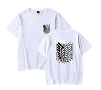 LKY STAR Anime AOT T-Shirt Unisexe Wings of Freedom pour Homme Enfants