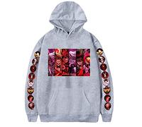 LKY STAR Anime Hazbin Hotel Merch pour Garçon Fille Anime Sweats à Capuche Charlie Morningstar Vaggie Sweatshirt Cosplay Hoodies