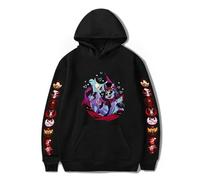 LKY STAR Anime Hazbin Hotel Sweat à Capuche pour Garçon Fille Charlie Morningstar Vaggie Casual Sweatshirt Cosplay Hoodie
