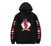 LKY STAR Anime Hazbin Hotel Sweat à Capuche pour Garçon Fille Charlie Morningstar Vaggie Casual Sweatshirt Cosplay Hoodie