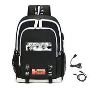 LKY STAR Anime Hisoka Sacs à Dos Loisir Homme Femme Hunter X Hunter Backpack avec port de Charge USB et Prise Casque