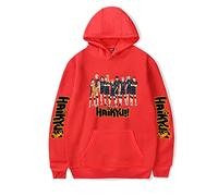 LKY STAR Haikyuu Animé Sweat à Capuche pour Homme Karasuno High School Volleyball Club Costume Pull, Kageyama/Shoyo/Hinata Hoodies pour Cosplay