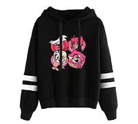LKY STAR Hazbin Hotel Sweat-Shirt Hommes Femmes Anime Sweat à Capuche Charlie/Angel Dust/Cartoon Hoody