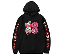 LKY STAR Hazbin Hotel Sweats à Capuche Sweatshir Langarm pour Garçons Filles Charlie Morningstar Vaggie Anime Cosplay Hoodie