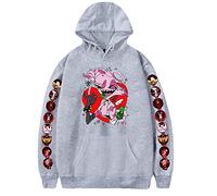 LKY STAR Hazbin Hotel Sweats à Capuche Sweatshir Langarm pour Garçons Filles Charlie Morningstar Vaggie Anime Cosplay Hoodie