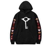 LKY STAR Hazbin Hotel Sweats à Capuche Sweatshir Langarm pour Garçons Filles Charlie Morningstar Vaggie Anime Cosplay Hoodie