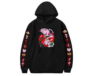 LKY STAR Hazbin Hotel Sweats à Capuche Sweatshir Langarm pour Garçons Filles Charlie Morningstar Vaggie Anime Cosplay Hoodie