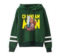 LKY STAR Sweat à Capuche Anime Chainsaw Man avec Graphique de Personnages, Pull Décontracté Unisexe