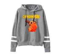 LKY STAR Sweat à Capuche Anime Chainsaw Man avec Graphique de Personnages, Pull Décontracté Unisexe