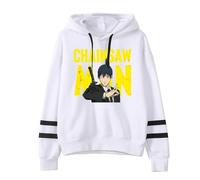 LKY STAR Sweat à Capuche Anime Chainsaw Man avec Graphique de Personnages, Pull Décontracté Unisexe