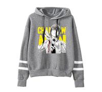 LKY STAR Sweat à Capuche Anime Chainsaw Man avec Graphique de Personnages, Pull Décontracté Unisexe