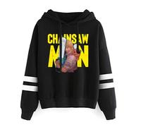 LKY STAR Sweat à Capuche Anime Chainsaw Man avec Graphique de Personnages, Pull Décontracté Unisexe