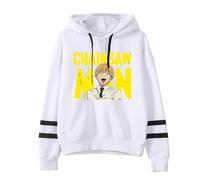LKY STAR Sweat à Capuche Anime Chainsaw Man avec Graphique de Personnages, Pull Décontracté Unisexe