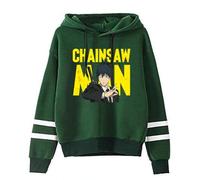LKY STAR Sweat à Capuche Anime Chainsaw Man avec Graphique de Personnages, Pull Décontracté Unisexe