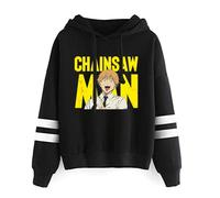 LKY STAR Sweat à Capuche Anime Chainsaw Man avec Graphique de Personnages, Pull Décontracté Unisexe