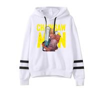 LKY STAR Sweat à Capuche Anime Chainsaw Man avec Graphique de Personnages, Pull Décontracté Unisexe