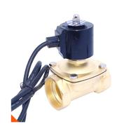 LKYAQJKGQ 1 électrovanne de Fermeture électrique 12 V DN32 1-1/4" normalement fermée, vanne Basse Pression en Laiton(24VDC)
