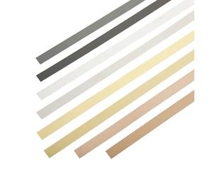 LKYJD 201 Feuille en acier inoxydable brossé, bouche-pores pour bordure métallique noire pour four mural/combinaison micro-ondes/cuisinière/table de cuisson, bande auto-adhésive (6 mm x 10 m)