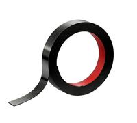 LKYJD Garniture Métallique Autocollante Flexible - for Rénovation & Décoration - Moulure Cadre Miroir, Porte, Plinthes - Inoxydable Noir Brossé 5m(15mm)