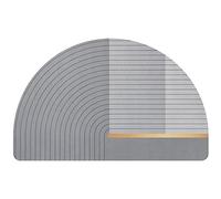 LKYJD Tapis de Bain en diatomite, Tapis de Bain en Terre de diatomée, Tapis de Douche antidérapant, Tapis de Boue de diatomée à séchage Rapide, Tapis de Pierre de Bain Absorbant l'eau(Gray,40x60cm)