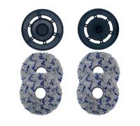 LKYJSFS Support De Tampon Et Serpillière d'origine for Aspirateur Robot, Compatible avec Ecovacs Deebot X1 Omni / T10 Turbo, Pièces De Rechange for Aspirateurs(2plates add 4mops)