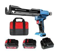 LKYLGYU Applicateur de Colle sans Fil 12 V à Double Cartouche, Pistolet à Colle électrique de 8 000 N de poussée pour adhésif époxy, 5 Vitesses, Batterie et Chargeur Inclus.