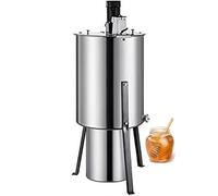 LKYLGYU Extracteur de Miel électrique à 3 Cadres, centrifugeuse apicole en Acier Inoxydable de 130 W avec Moteur à Vitesse Variable, Tambour Rotatif de qualité Alimentaire pour apiculteurs Amateurs