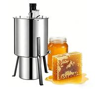 LKYLGYU Extracteur de Miel électrique à 3 Cadres, Machine apicole en Acier Inoxydable de 130 W avec Vitesse Variable, centrifugeuse de qualité Alimentaire pour apiculteurs Amateurs