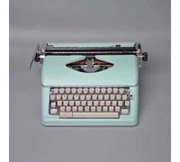 LKYLGYU Machine à écrire Manuelle Portable Rose Vintage, Traitement de Texte rétro Classique pour écrivains et passionnés