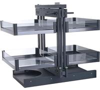 LKYLGYU Panier Coulissant d'angle à 4 étagères pour Meubles Bas de Cuisine