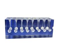 LKYLVEE Blocs d'entraînement endodontiques pour le remplissage du canal radiculaire et la préparation des cavités, modèle pour l'enseignement et l'étude, transparent, 15 cm