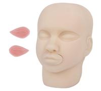 LKYLVEE Chirurgie Micro-Plastique modèle de tête en Silicone Double paupière Injection modèle de Pratique pour Mannequin Formation tête modèle,Flesh,10cm
