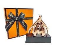 LKYLVEE Modèle Anatomique du Clitoris Féminin - Sculpture Précise du Clitoris - Mannequin pour Gynécologue Féminin, Cadeau Éducatif sur la Santé, avec Socle,A,93mm