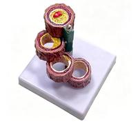 LKYLVEE Modèle de grossissement des vaisseaux sanguins Humains Modèle de Thrombus Modèle de Vaisseau sanguin Athérosclérose Modèle de Thrombus Humain,Four Stage Vessels,20cm