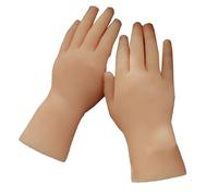 LKYLVEE Modèle de Main pour Enfants de Simulation - 1 Paire de Doigts Miniatures en Silicone - pour la Peinture, l'enseignement, la Photographie, Accessoires de présentation,Flesh,14CM