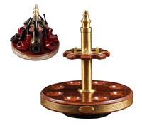 LKYLVEE Support pour pipe à tabac - Porte-pipe en bois - Support rotatif à 360 ° (pour 10 pipes à fumer)