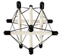 LKYLVEE Tension Anatomique Modèle intégral Démonstration de la Tension fasciale Humaine Modèle de rééducation Pratique Dynamique Éléments structurels Aide pédagogique,Blanc,12cm