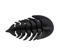 LKYLVEE Trilobite fossile Véritables fossiles Trilobite Ornements Miniatures Modèle d'anatomie imprimé en 3D pour la décoration de la Maison, du Bureau, du Jardin et du Bureau,Noir,11cm