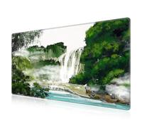 LL-COEUR Large Tapis de Souris de Jeu 110x60x0,3cm, Gamer Mouse Mat Grand Tapis de Clavier pour Ordinateur, Jeux, Bureau, PC (1100x600x3mm, Verdure 1)