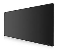 LL-COEUR Tapis de Souris Noir Surdimensionné 130x60x0,3cm, Grand Tapis de Bureau d'ordinateur Lavable PC Clavier Table Pad Antidérapant (1300x600x3mm)