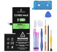 LL TRADER Batterie pour iPhone 13 Pro Max, 5000mAh avec Kits de Réparation | Batterie Haute Capacité Compatible Avec iPhone 13 Pro Max, A2484, A2641, A2644, A2645, A2643