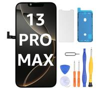 LL TRADER Écran de rechange pour iPhone 13 Pro Max 6,7" LCD Retina FHD écran tactile COF avec kits d'outils de réparation, ruban étanche, protecteur d'écran (Truetone programmable) nouveau pour les