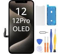 LL TRADER Écran OLED pour iPhone 12/iPhone 12 Pro 6,1" Écran de Rechange FHD Écran Tactile 3D Touch Digitizer Cadre de Montage et Kits de réparation 2026