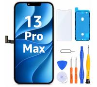 LL TRADER Écran pour iPhone 13 Pro Max 6.7" LCD Remplacement et Kits A | Retina FHD Écran Tactile 3D Touch Digitizer Cadre Montage avec Ruban Adhésif Étanche, Protecteur (Programmable Truetone)
